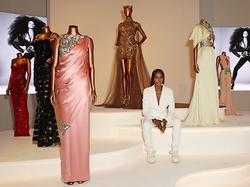 Naomi In Fashion at the V&A, Supported by BOSS (Photo by Dave BenettGetty Images for Victoria & Albert Museum) 