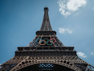 Eiffel Tower Olympic Rings