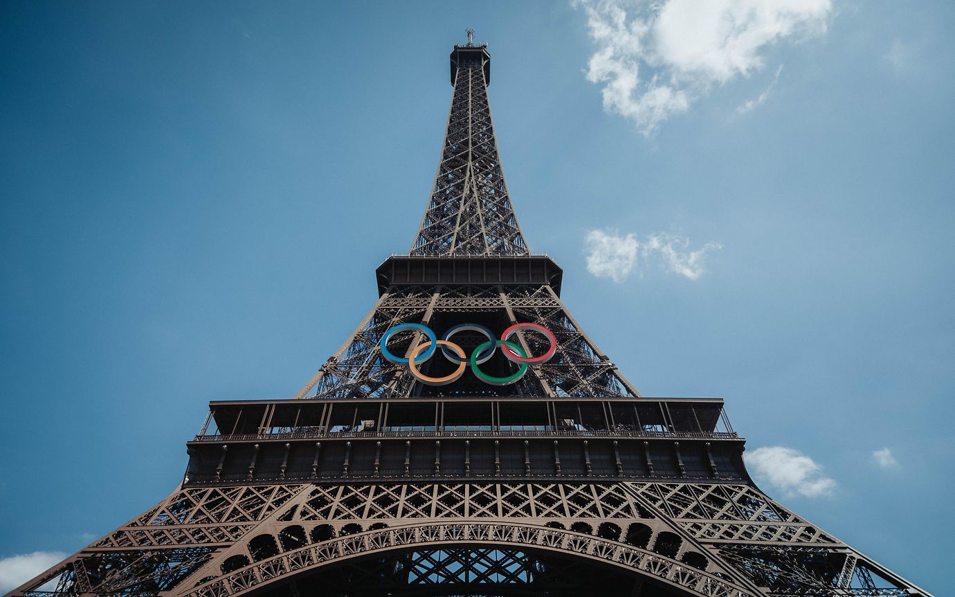 Eiffel Tower Olympic Rings